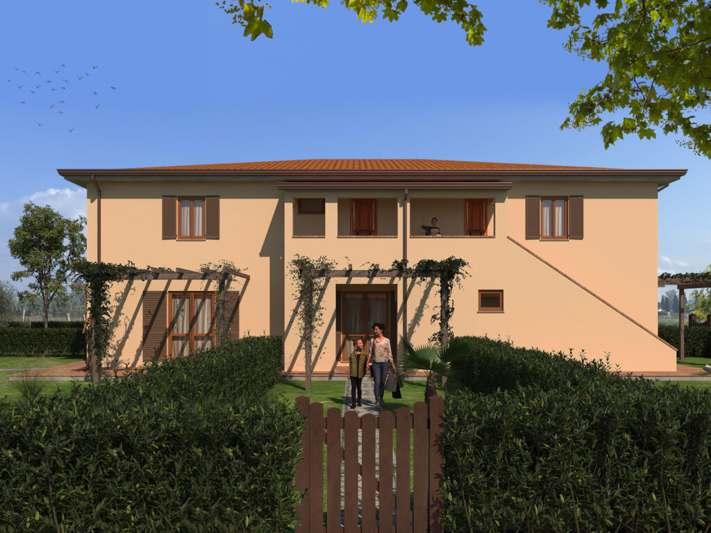 Rendering di progetto del podere di via degli Affitti 8 a Venturina Terme