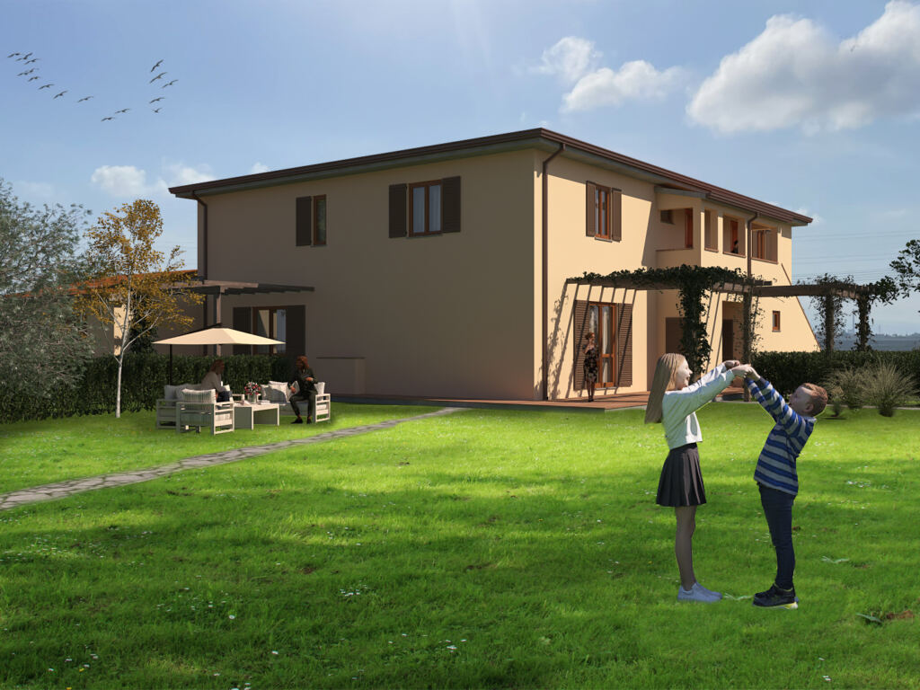 Rendering di progetto del podere di via degli Affitti 8 a Venturina Terme