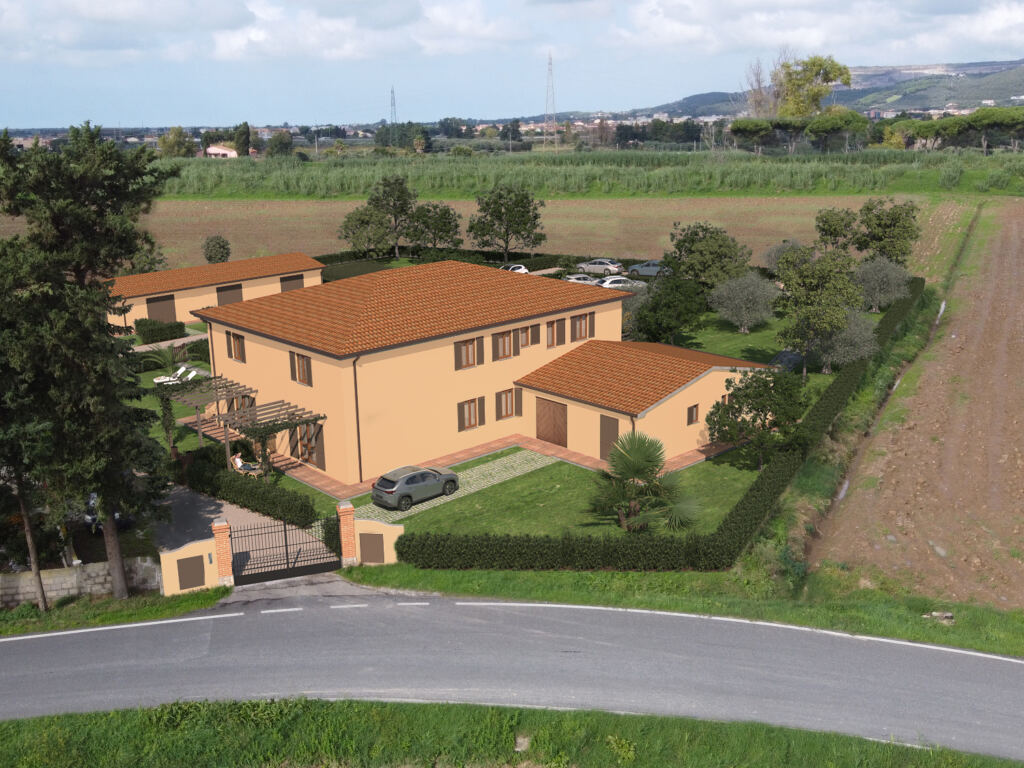 Rendering di progetto del podere di via degli Affitti 8 a Venturina Terme