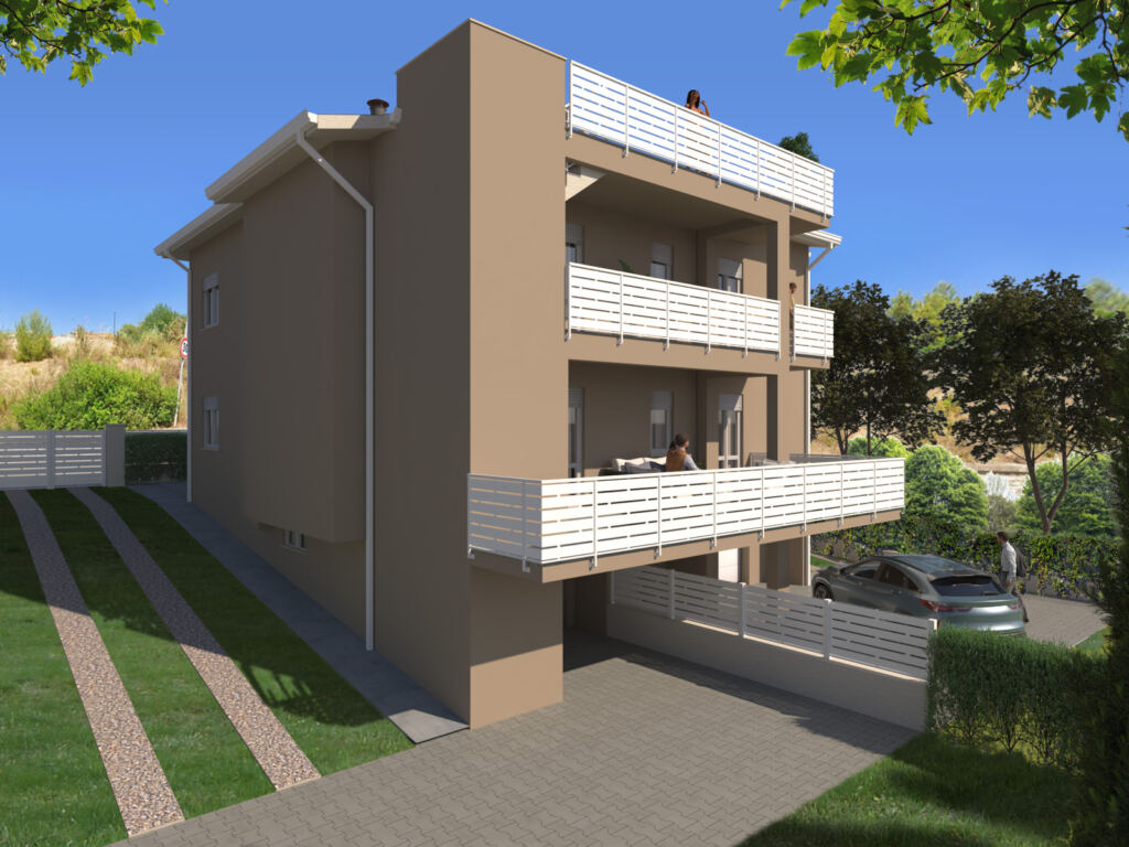 Rendering di progetto degli appartamenti in via Michelangelo 67 a Piombino